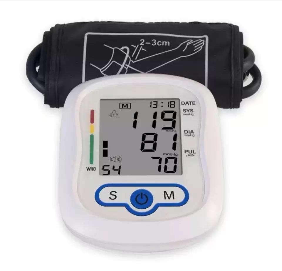 Homecare  pressure monitoring with voice pulse arm type automatic blood pressure monitor